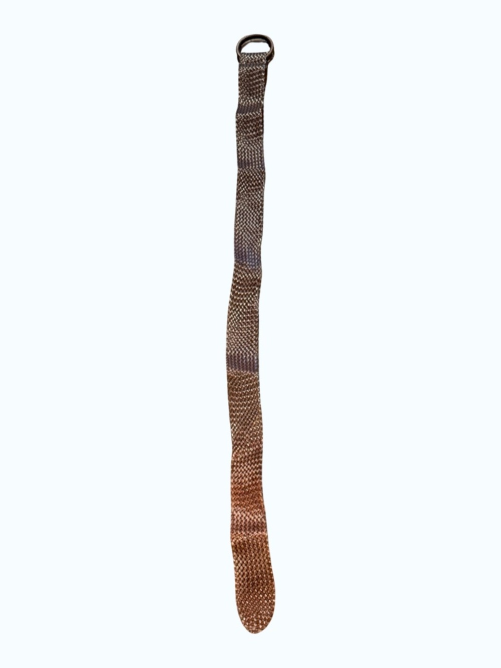 Men's Leather Belts - Brown and Black Braided and Smooth Styles - Picture 6 of 17